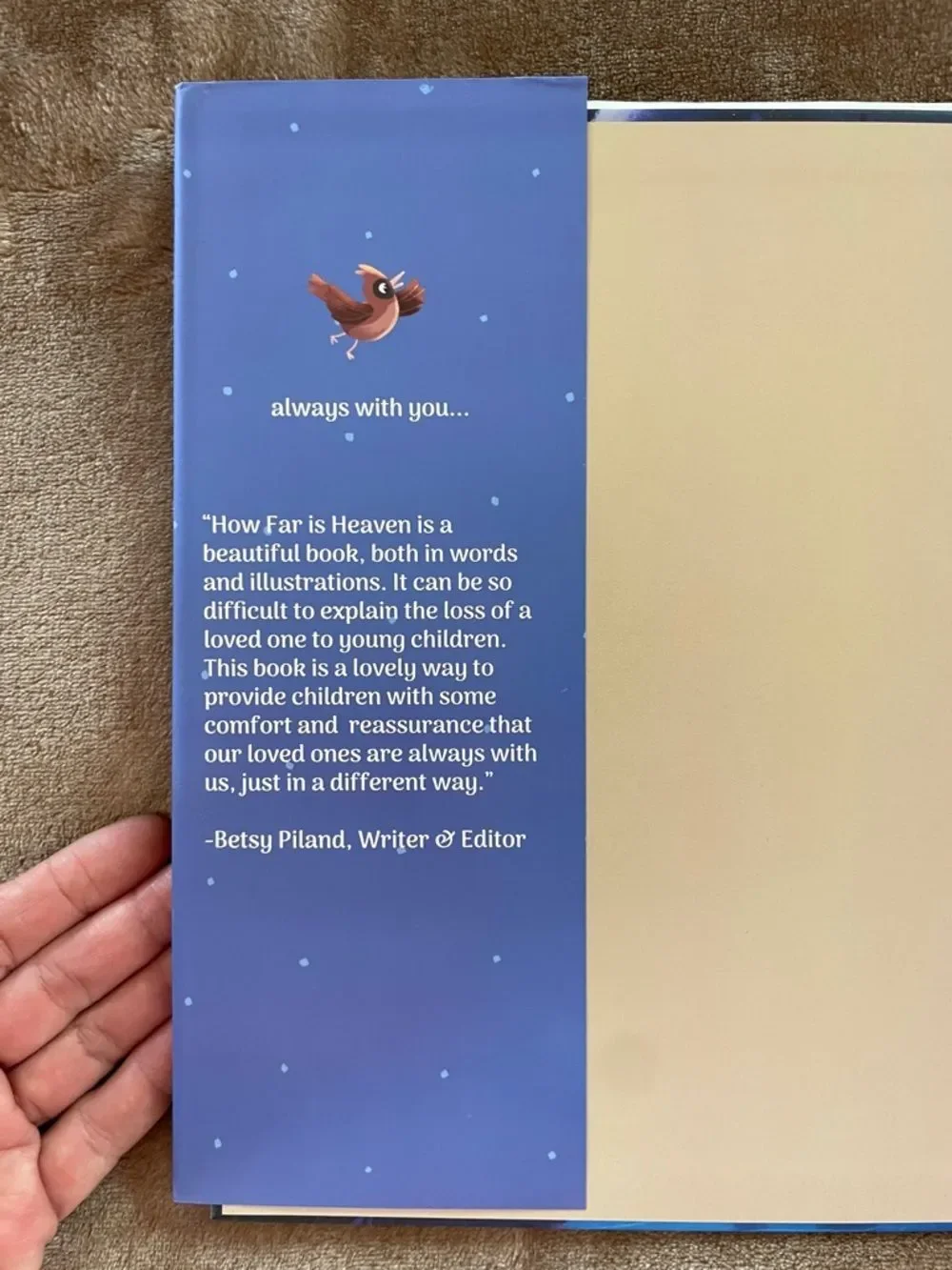 How Far Is Heaven? Tischmann/ Children's Grief Picture Book NWOT